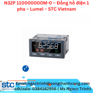 N32P 110000000M-0 – Đồng hồ điện 1 pha – Lumel – STC Vietnam