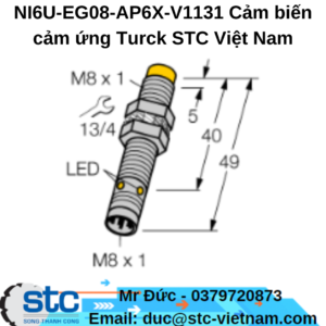 NI6U-EG08-AP6X-V1131 Cảm biến cảm ứng Turck STC Việt Nam